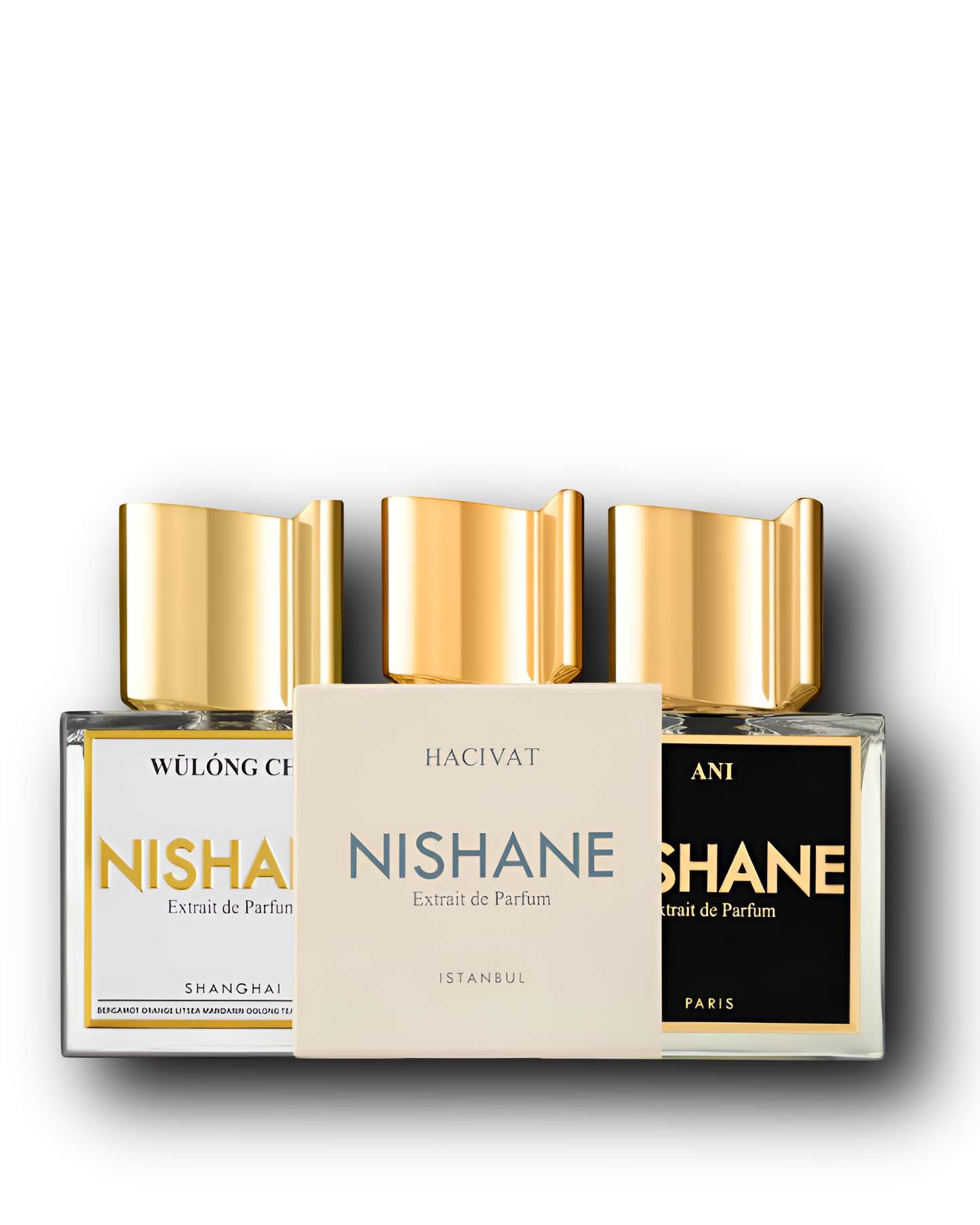 Nishane Sample Bundle – Ani · Hacivat · Wulóng Chá | 3 × 2–10 ml