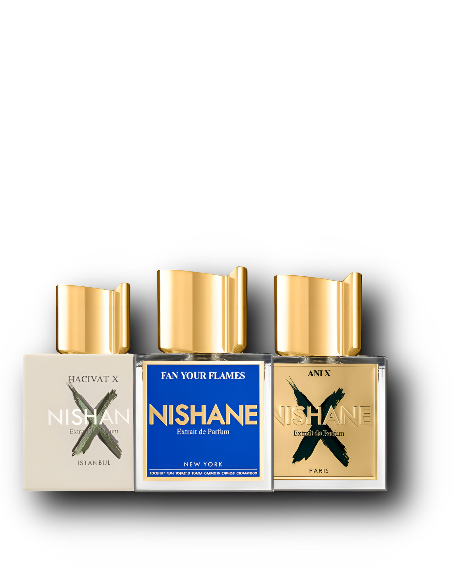 Nishane Sample Bundle – Fan Your Flames · Hacivat X · Ani X | 3 × 2–10 ml