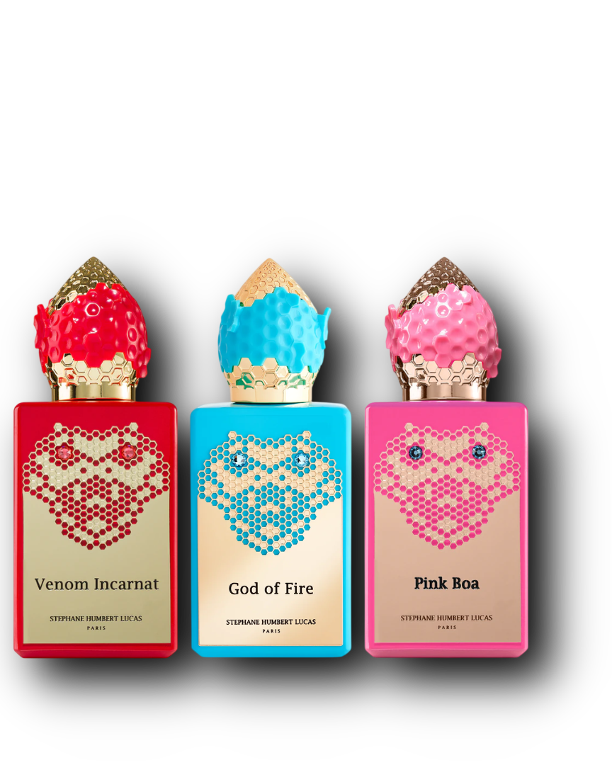 SHL 777 Sample Bundle – God of Fire · Pink Boa · Venom Incarnat | 3 × 2–10 ml